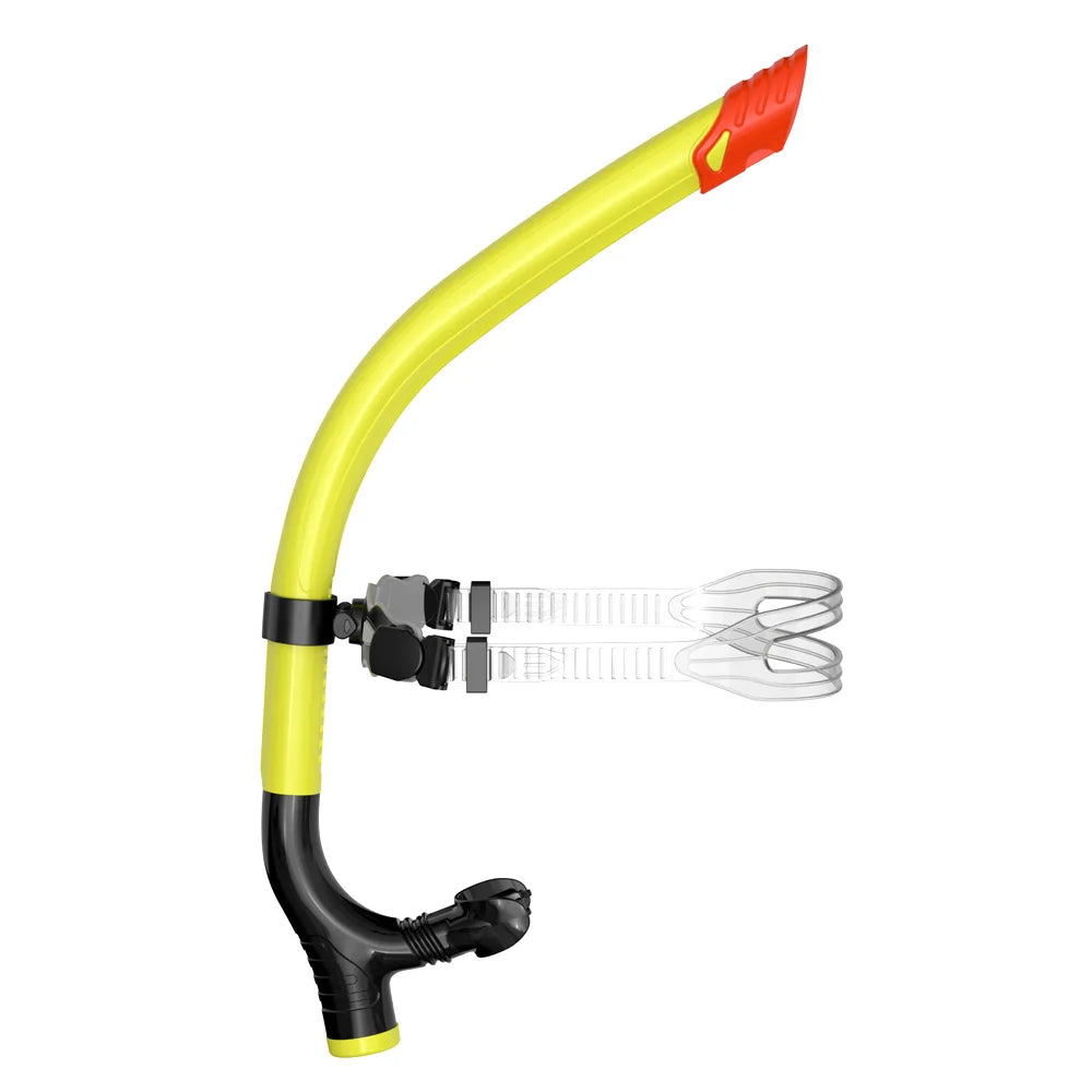 Center Mount Swim Snorkel - Yellow