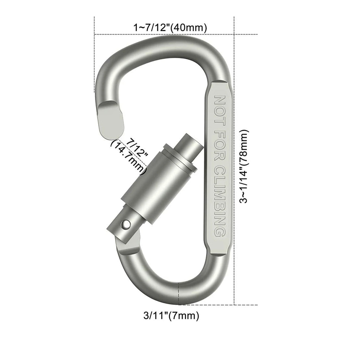 Screw Lock Aluminum Carabiners