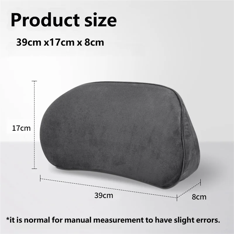 Suede Lumbar Support Cushion