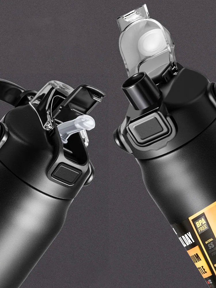 Pop Up Straw Insulated Bottle