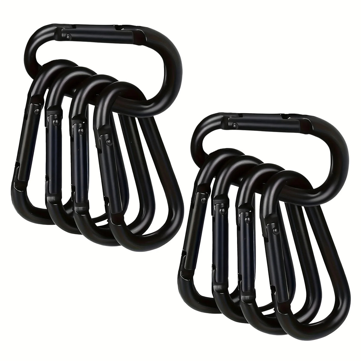 Aluminum D Ring Carabiners - 10pcs