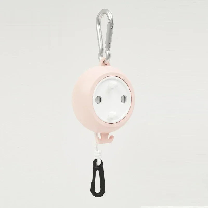 Retractable Travel Clothesline - Pink
