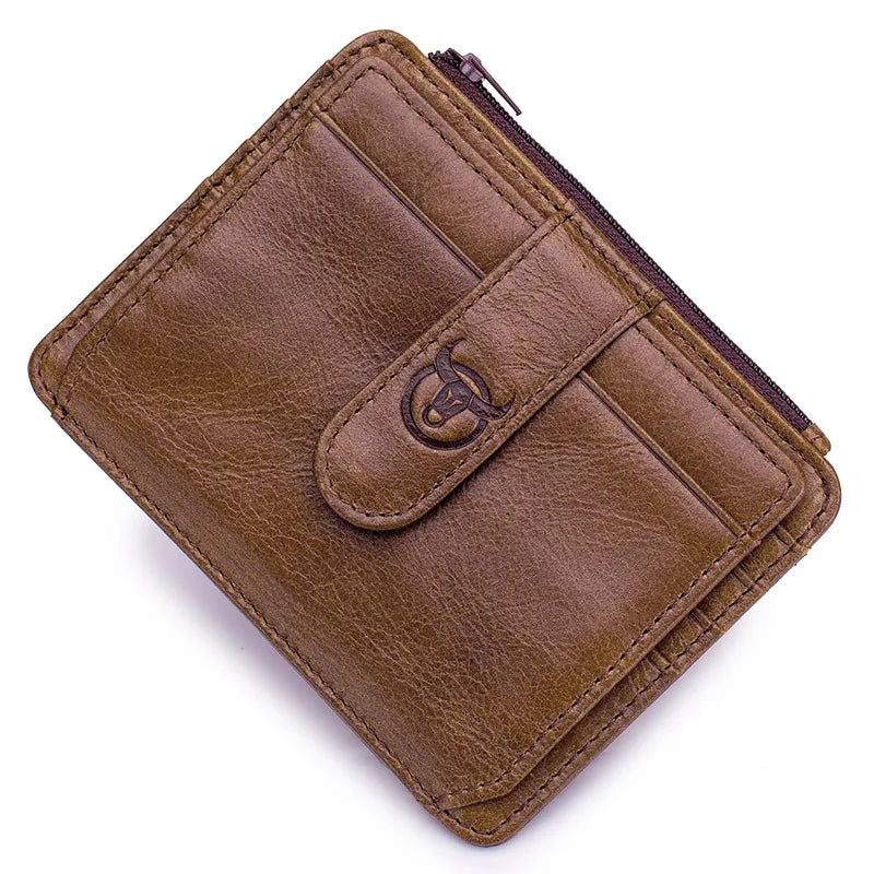 Slim Blocking Leather Wallet