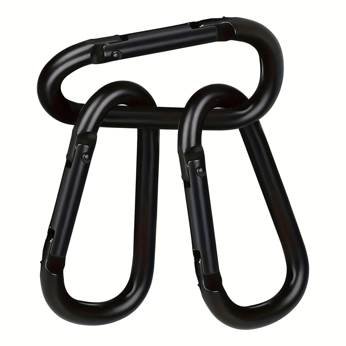 Aluminum D Ring Carabiners - 3pcs