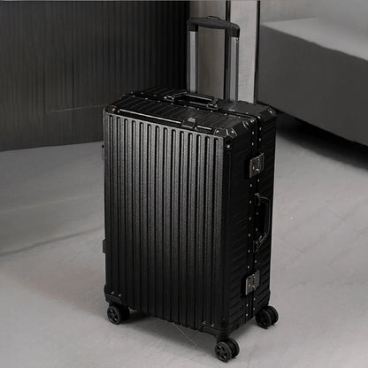 Aluminum Frame Carry On Suitcase - Black