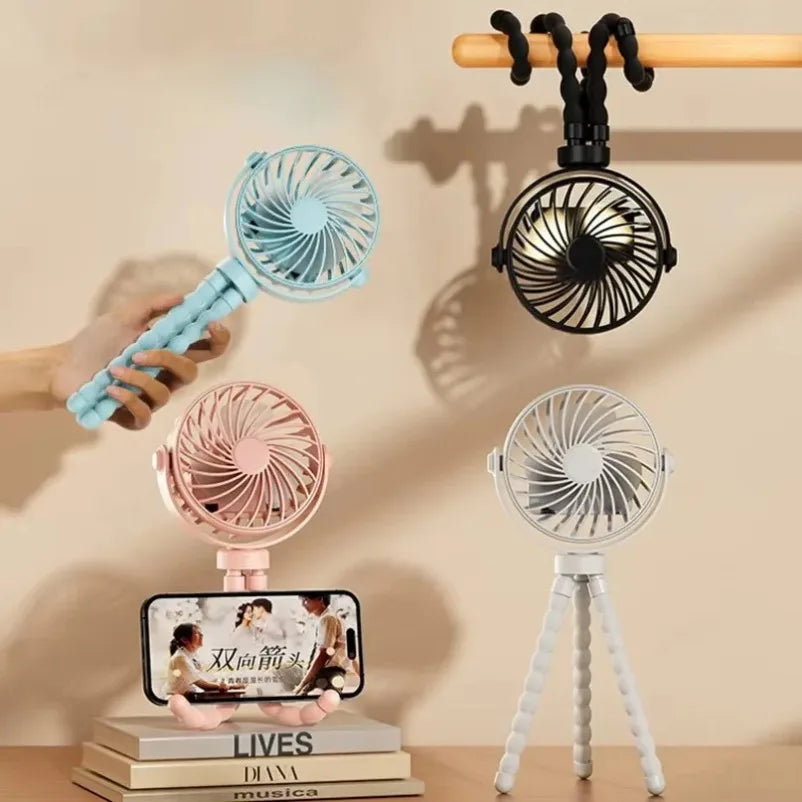 Flexible Tripod Clip Fan