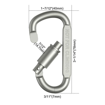 Screw Lock Aluminum Carabiners