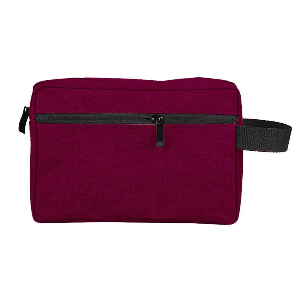 Canvas Toiletry Bag - Red