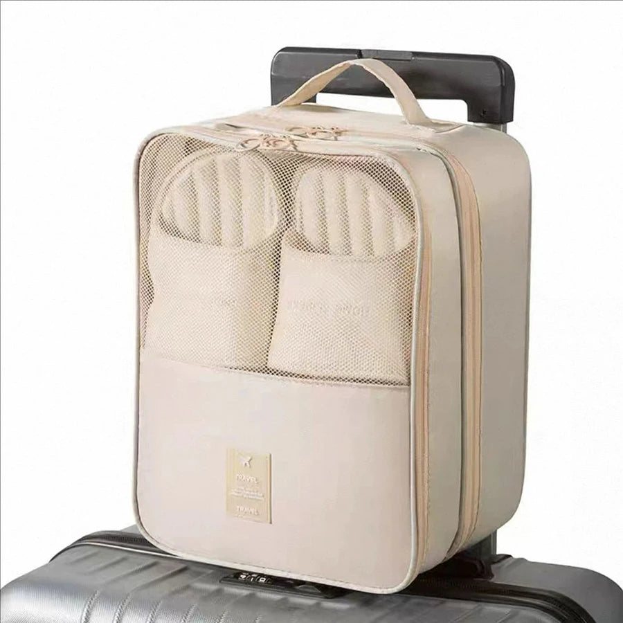 Suitcase Shoe Storage Bag - Beige
