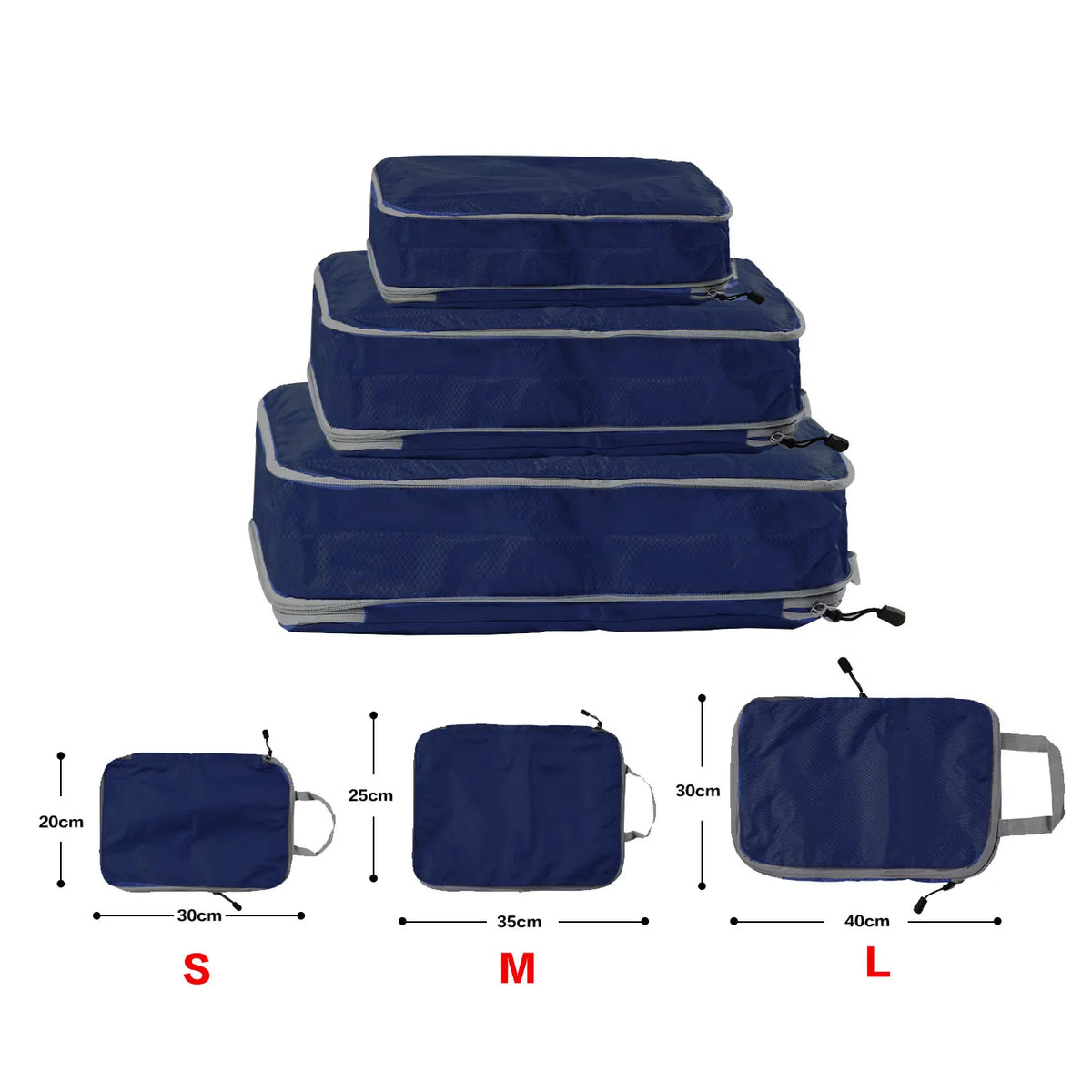 Compression Packing Cubes - Navy Blue / S