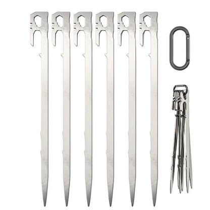 Steel Tent Stakes - front view