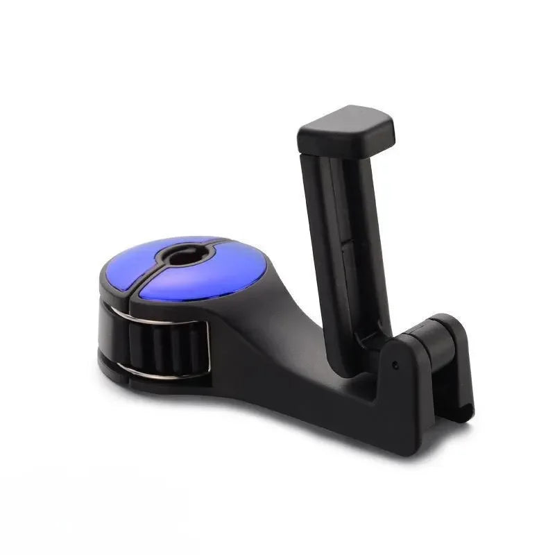 Headrest Hook with Phone Holder - Blue