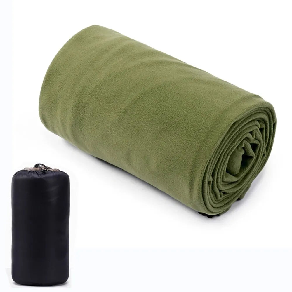 Fleece Sleeping Bag Liner - Olive Green