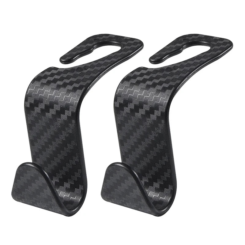 Headrest Hooks Set - Carbon Look / 2pcs
