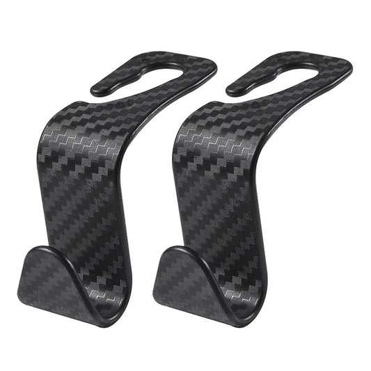 Headrest Hooks Set - Carbon Look / 2pcs