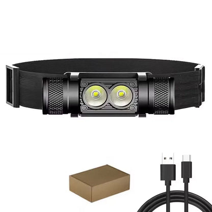 Aluminum Dual LED Headlamp - Without Battery