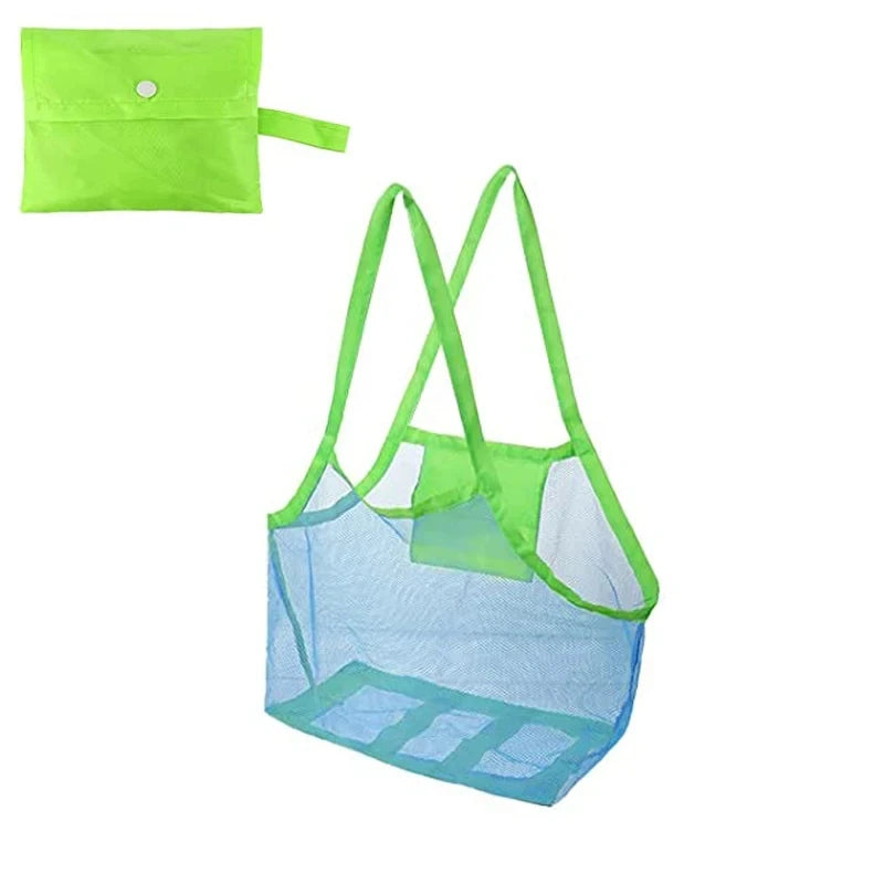 Foldable Beach Mesh Bag - Blue