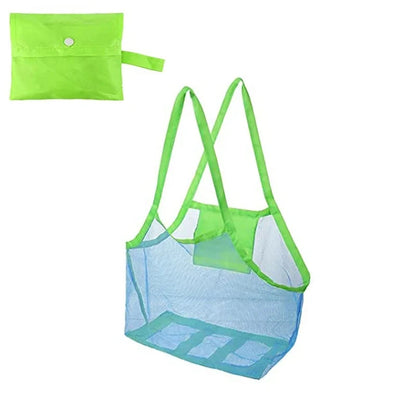 Foldable Beach Mesh Bag - Blue
