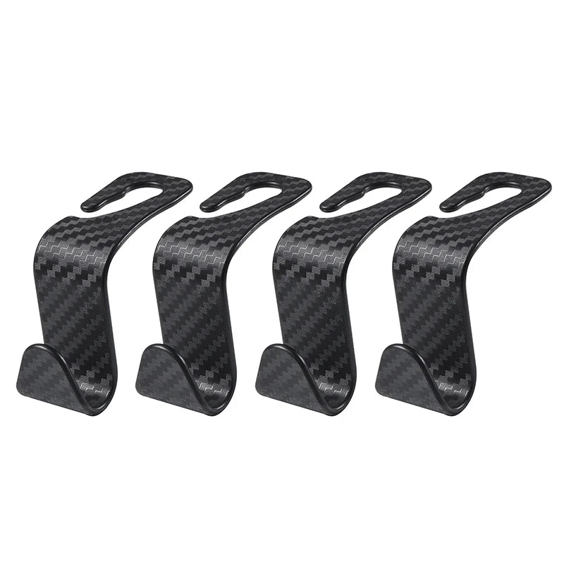 Headrest Hooks Set - Carbon Look / 4pcs