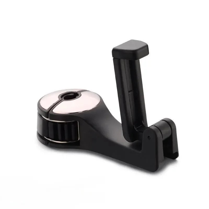 Headrest Hook with Phone Holder - Silver