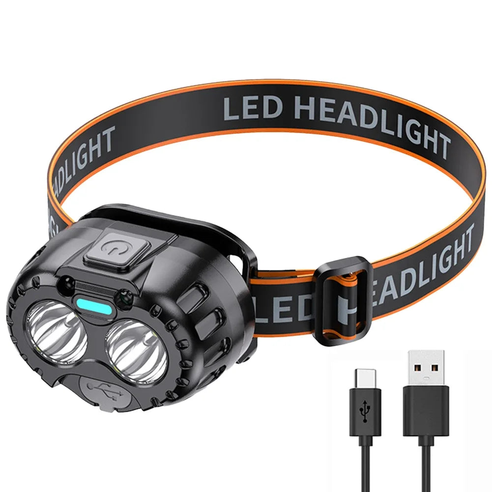 Dual LED Sensor Headlamp - front view