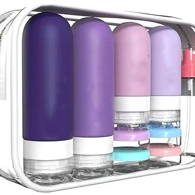 Silicone Travel Bottle Set - Purple