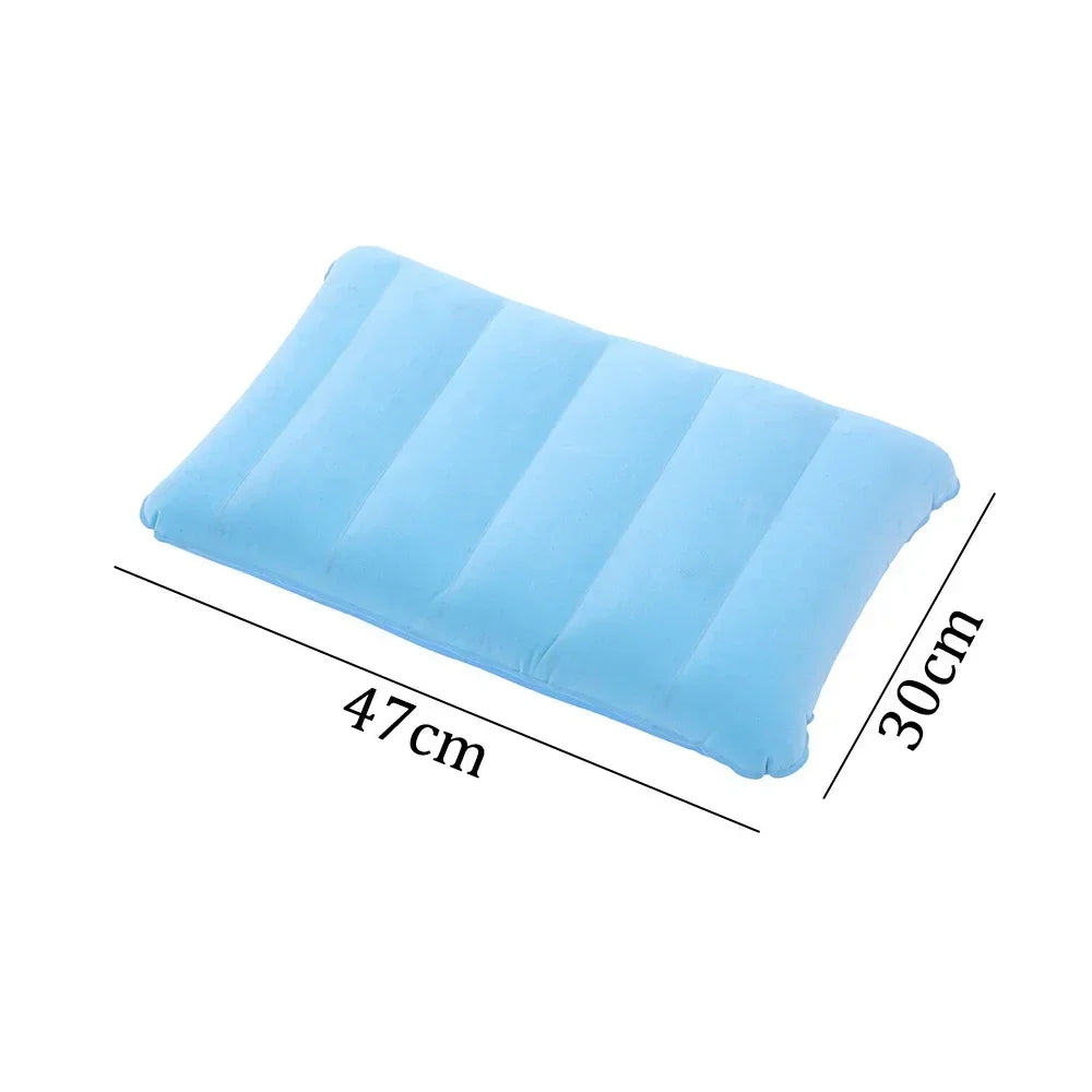 Inflatable Camping Pillow - Light Blue