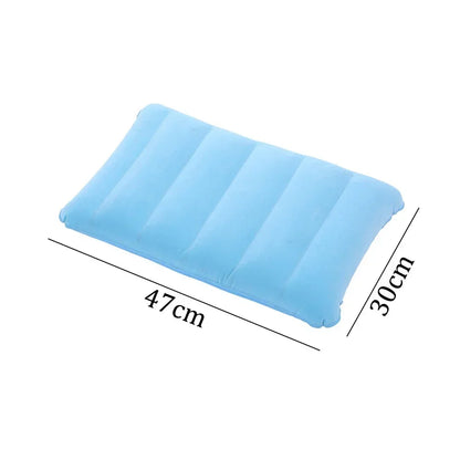 Inflatable Camping Pillow - Light Blue