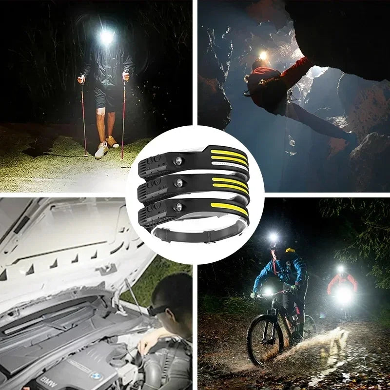 Strip Smart Sensor COB Headlamp