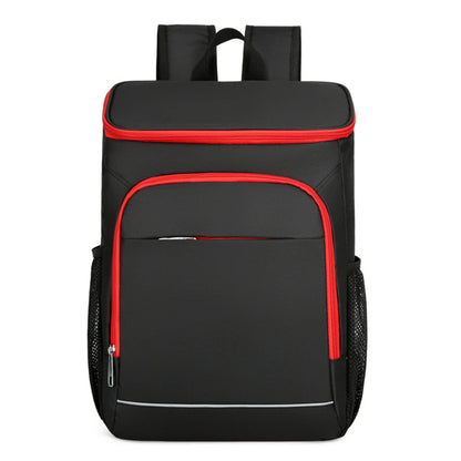 Insulated Cooler Backpack - Black Red