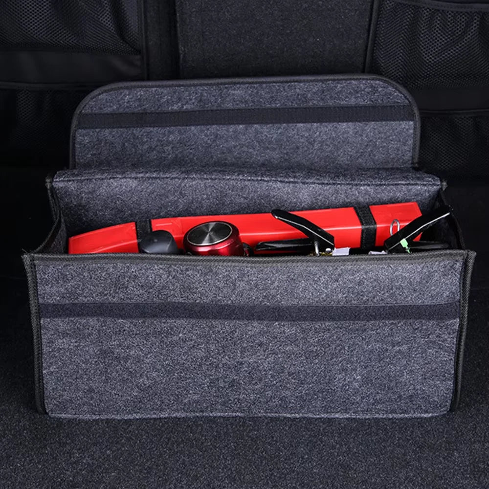 Felt Trunk Organizer - in use