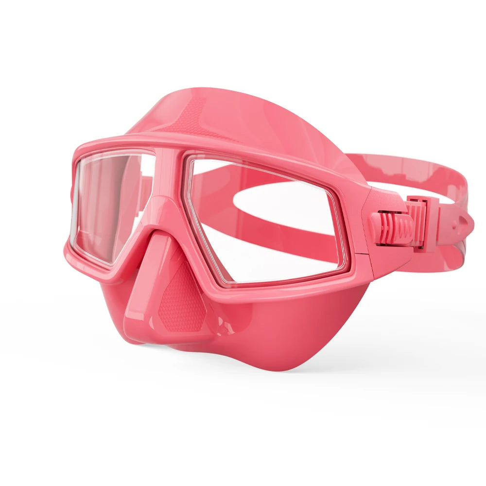 Low Volume Diving Mask - Rose Red