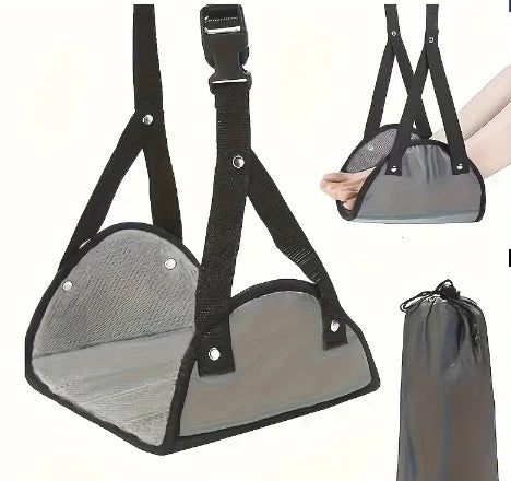 Travel Foot Hammock - Light Gray