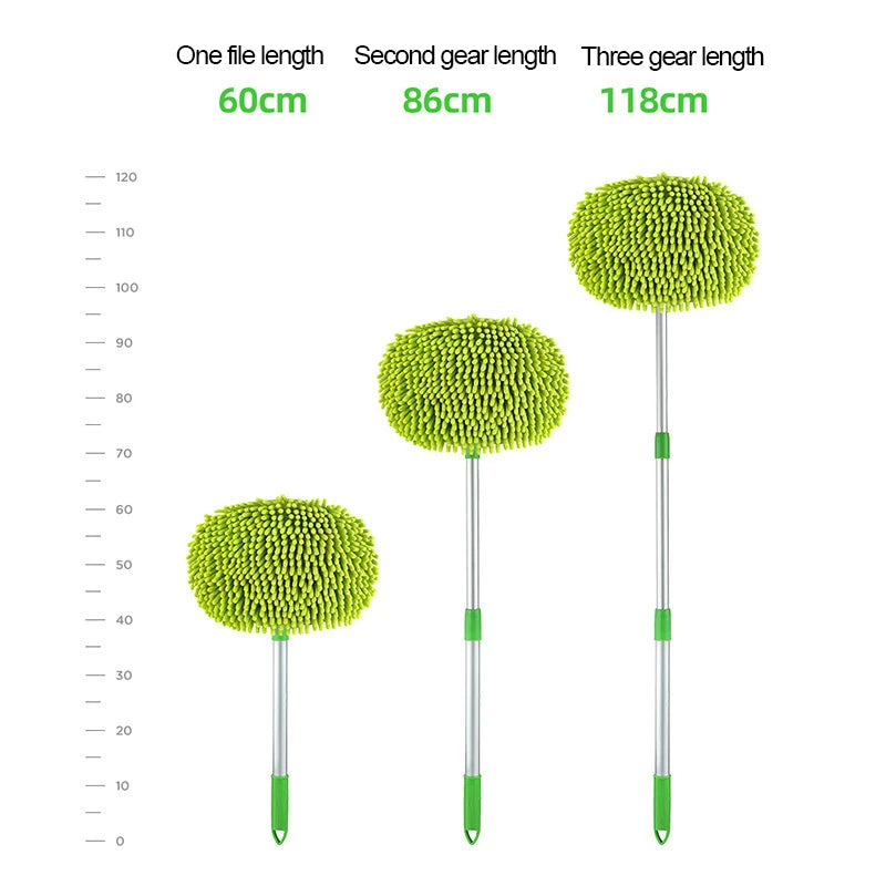 Telescopic Car Wash Mop - in use