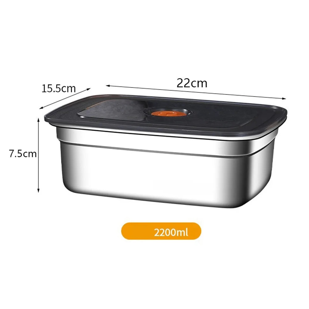Stainless Steel Lunch Box - 2200ml