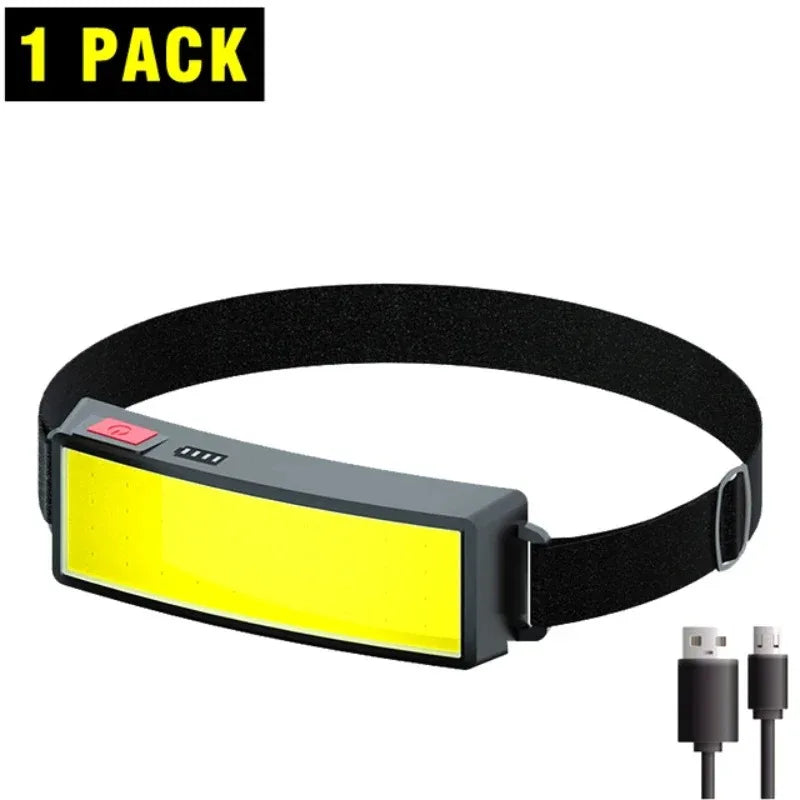 Rechargeable Wide Beam COB Headlamp