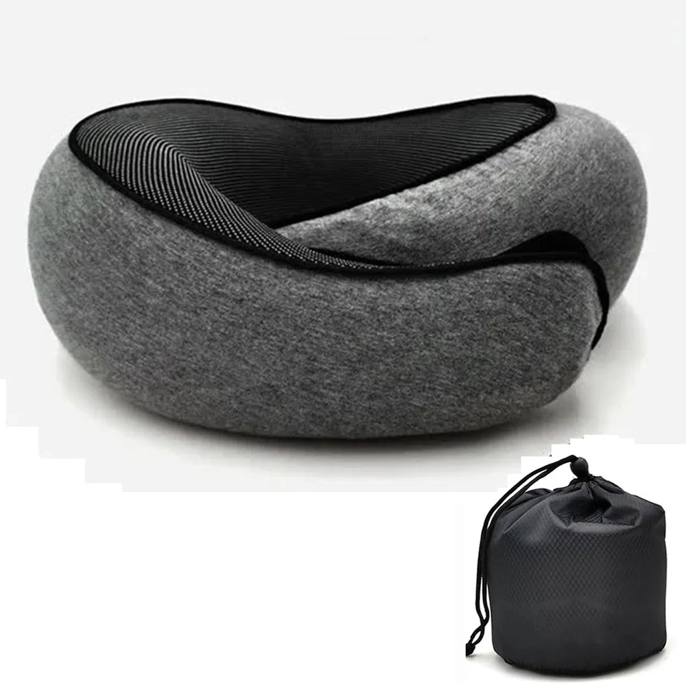 Memory Foam Neck Pillow - Charcoal