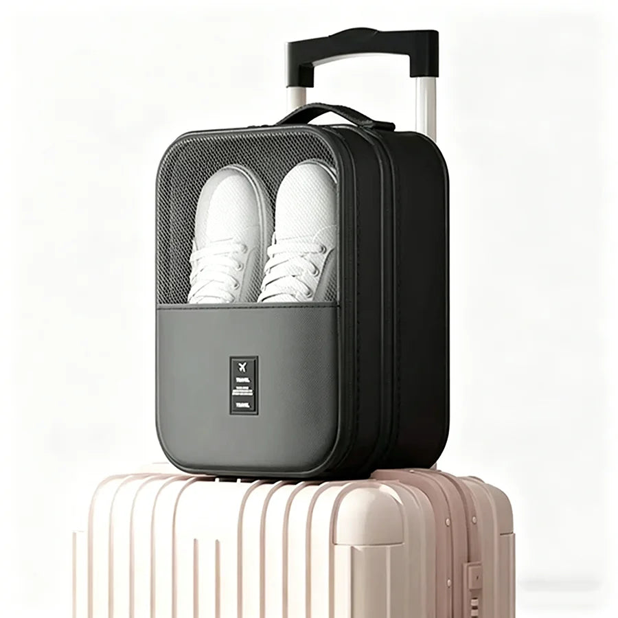 Suitcase Shoe Storage Bag - Black