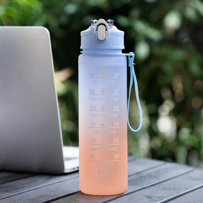 Time Marker Water Bottle - Blue