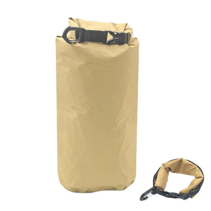 Packable Dry Bag with Carabiner - Khaki