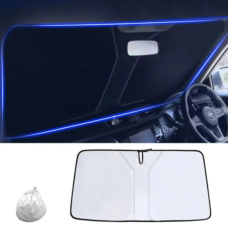 Foldable Windshield Sun Shade - detail