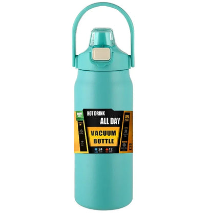 Pop Up Straw Insulated Bottle - Mint Green / 800ml