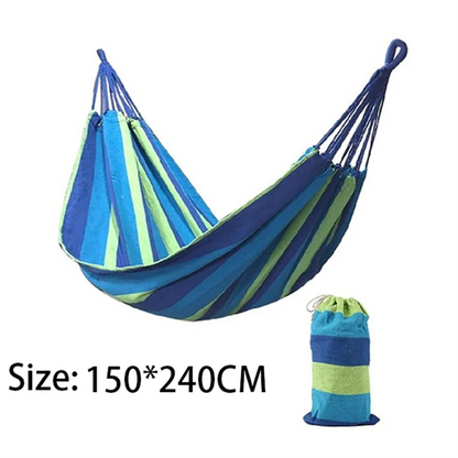 Canvas Double Hammock - Blue / 240x150cm