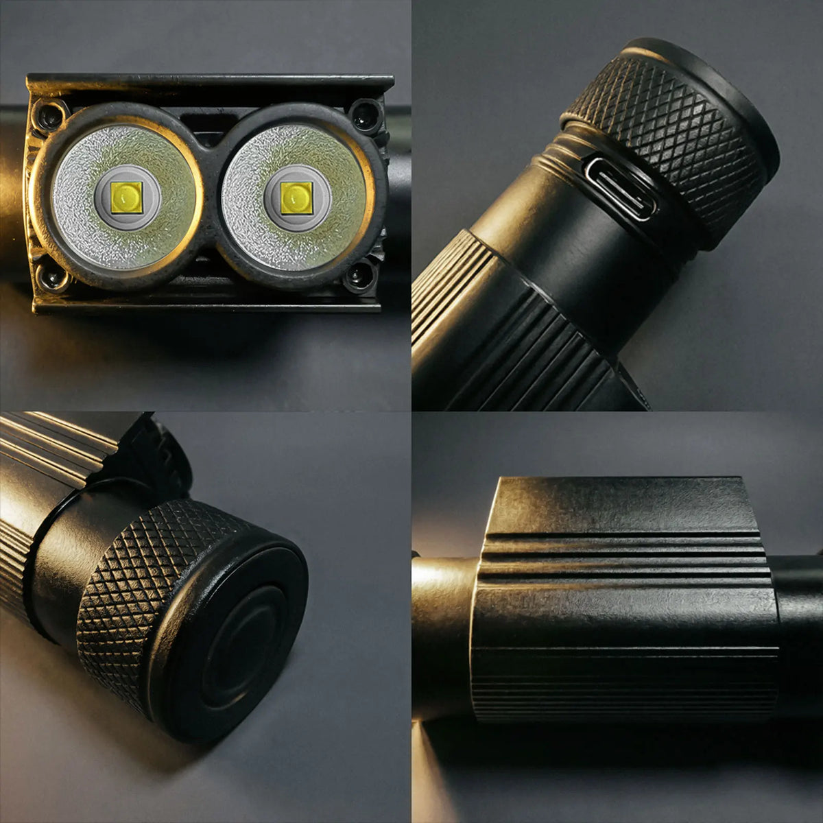 Aluminum Dual LED Headlamp