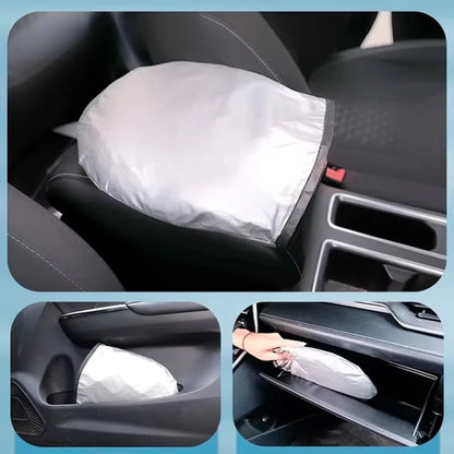 Foldable Windshield Sun Shade - packed size