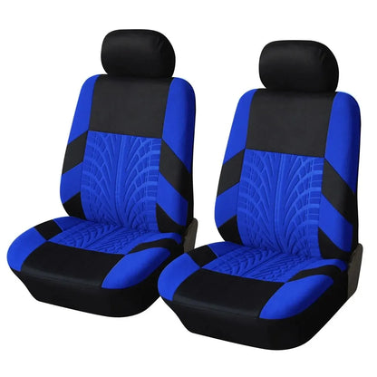 Universal Fabric Car Seat Covers - Blue / Front Pair