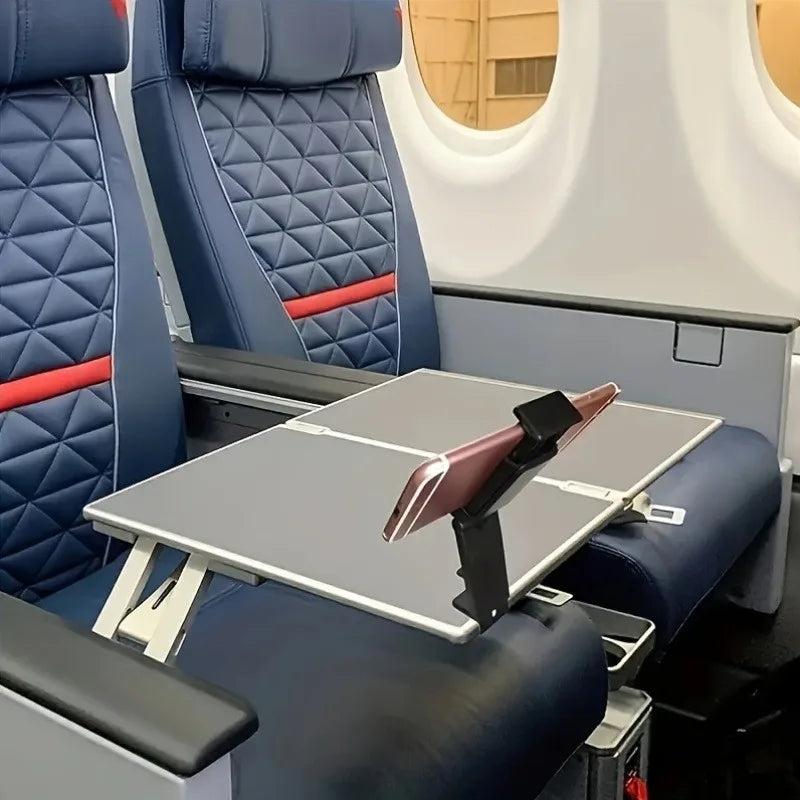 Airplane Seat Phone Holder - in use