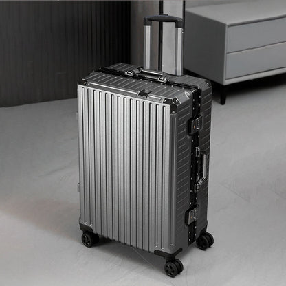 Aluminum Frame Carry On Suitcase - Dark Gray