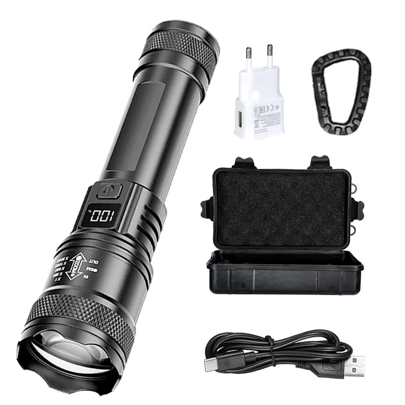 Zoomable LED Torch with Display