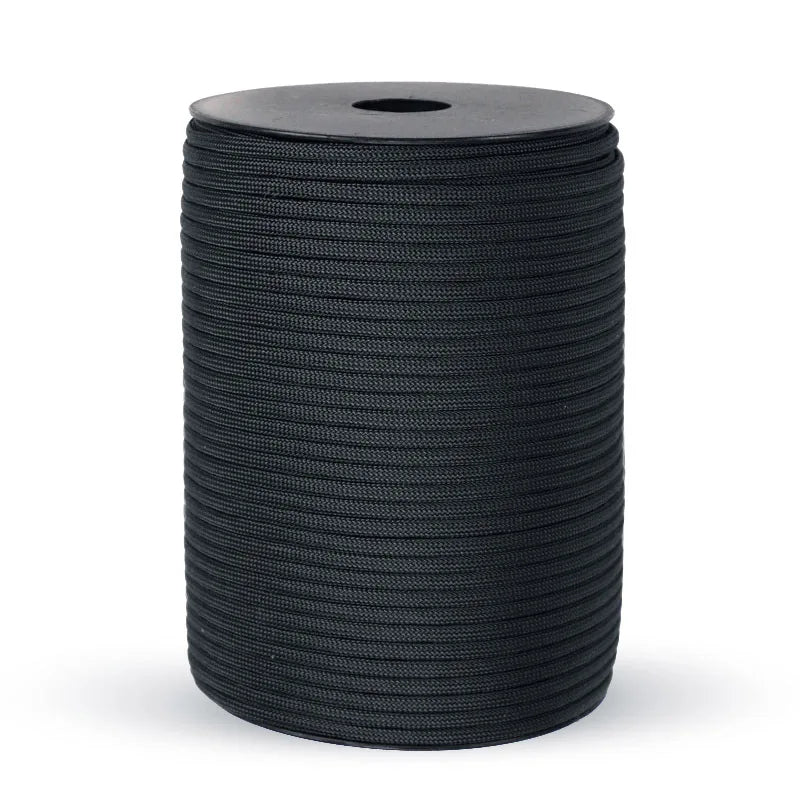 Paracord Rope Spool - Black / 50m